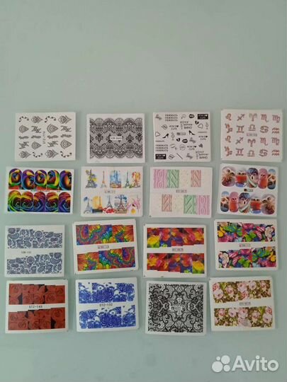Наклейки, слайдеры для ногтей