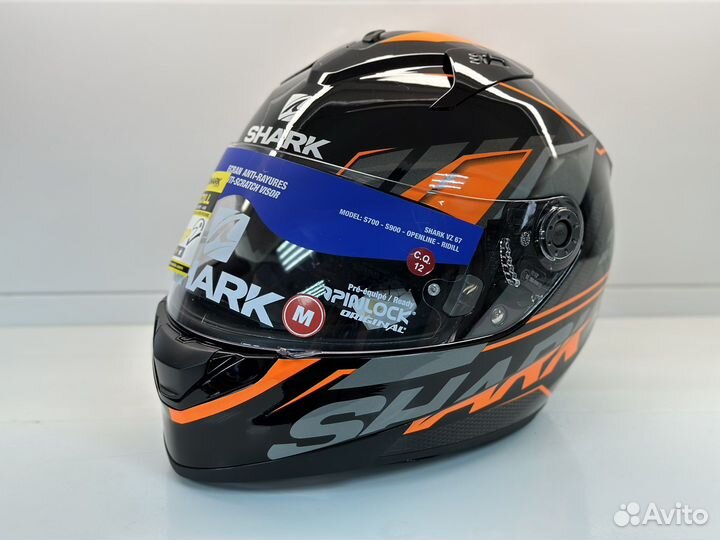 Мотошлем Shark Ridill Phaz оранжевый