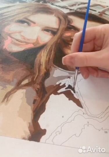 Картина с Вашего фото по номерам (24 цвета)