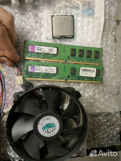 Процессор e6500+ ddr2 озу 4 gb + кулер 775