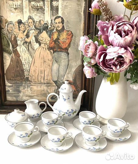 Кофейный сервиз ГДР henneberg jlmenau ильменау