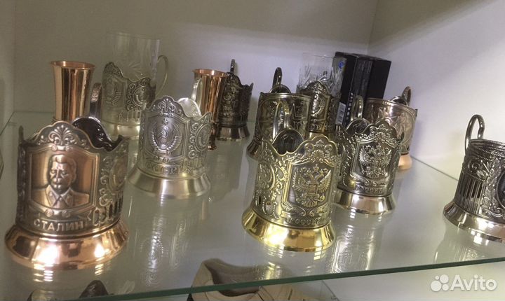 Подстаканник с стаканом