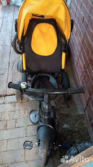 Велосипед коляска с ручкой