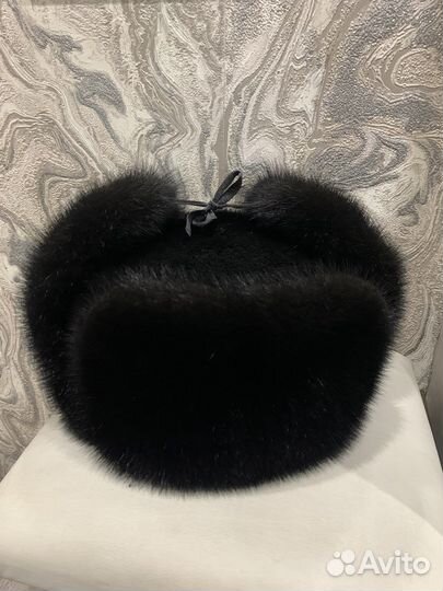 Норковая шапка мужская ушанка