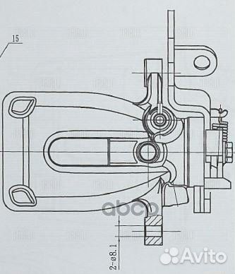 Суппорт торм. для а/м Citroen Berlingo