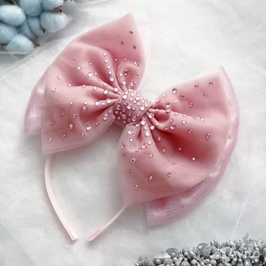 Ободок с большим бантом Кукла
