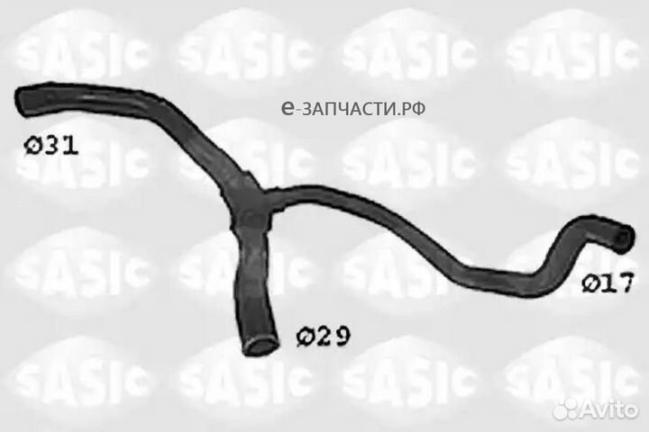 Sasic SWH4307 Патрубок радиатора