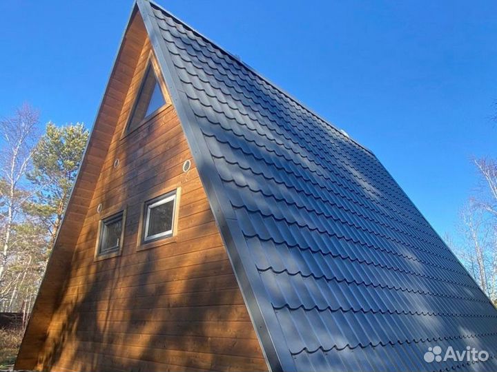 Дом под ключ в стиле A-frame Дом А-фрейм