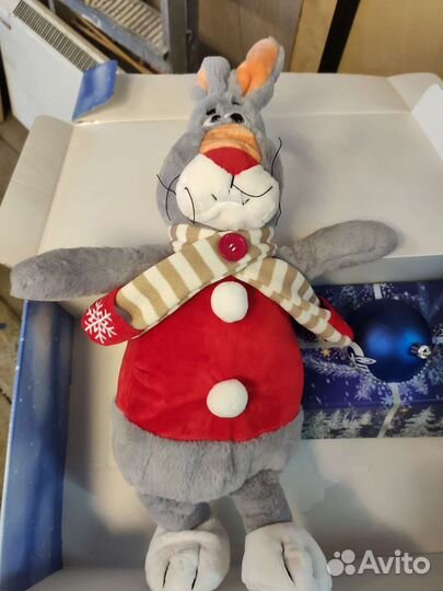 Мягкая игрушка заяц