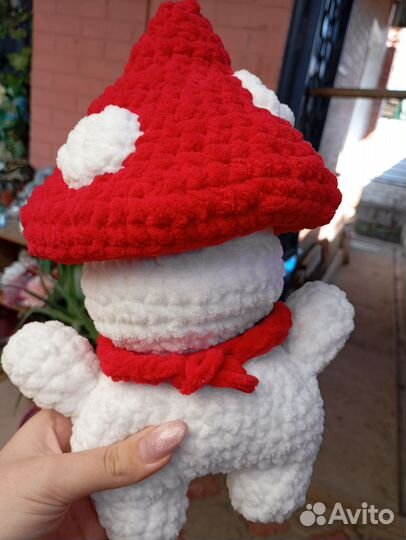 Грибочек вязаный