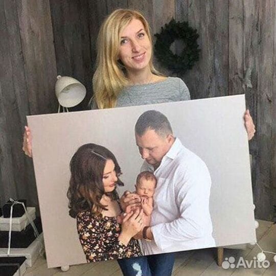 Портрет на холсте по фото в Карталах