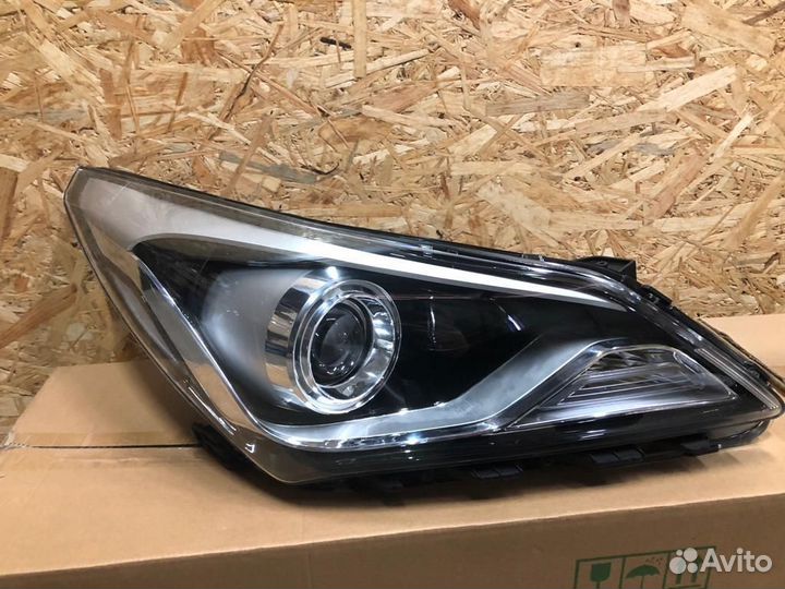 Фара передняя линза Hyundai Solaris 2014 по 2017