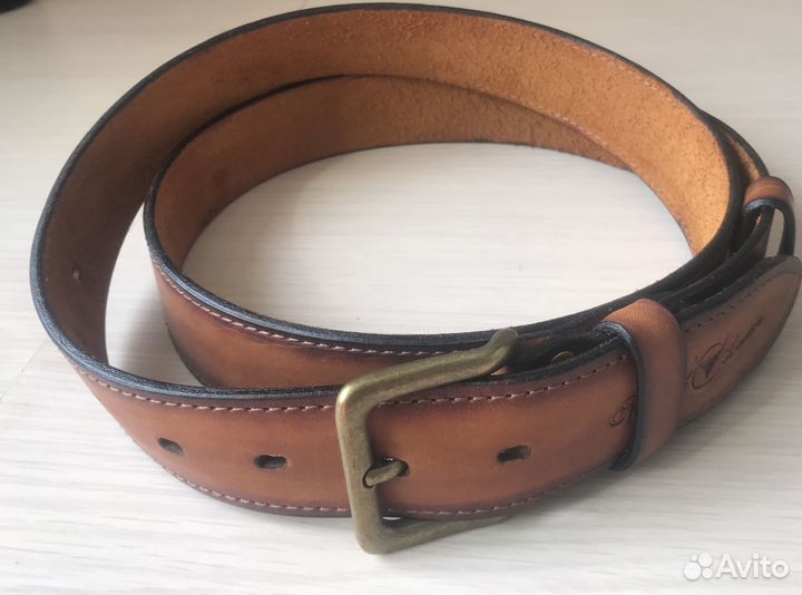Ремень кожаный ручная работа