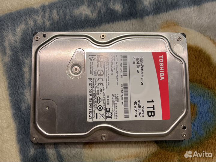 Жесткий диск Toshiba P300 1 тб
