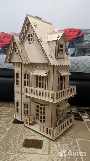 Кукольный домик с мебелью большой