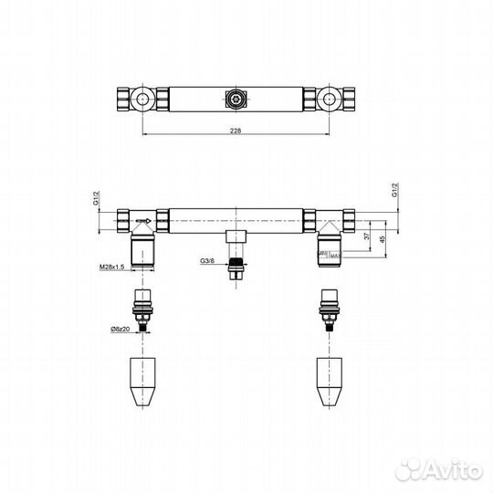 Скрытая часть fima carlo frattini f2240