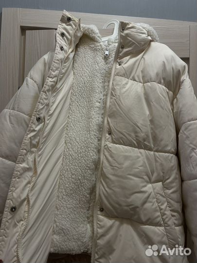 Куртка зимняя с флисовым капюшоном