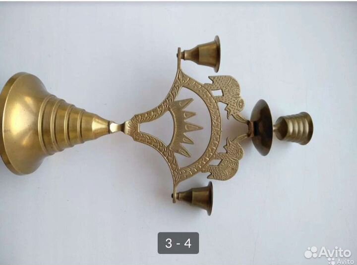 Бронзовый подсвечник из Индии 