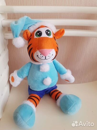 Мягкая игрушка тигренок 30см как новый