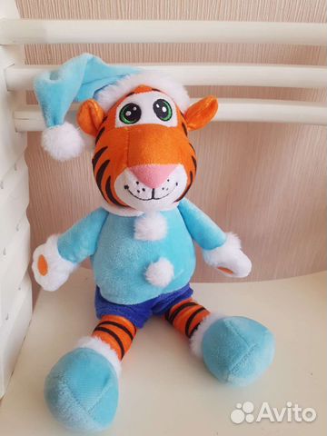 Мягкая игрушка тигренок 30см как новый