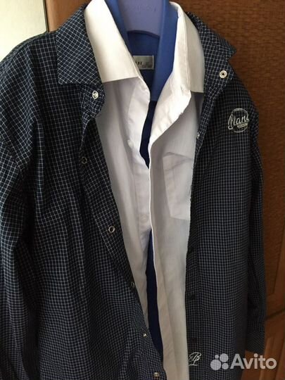 Рубашка школьная, рост 134