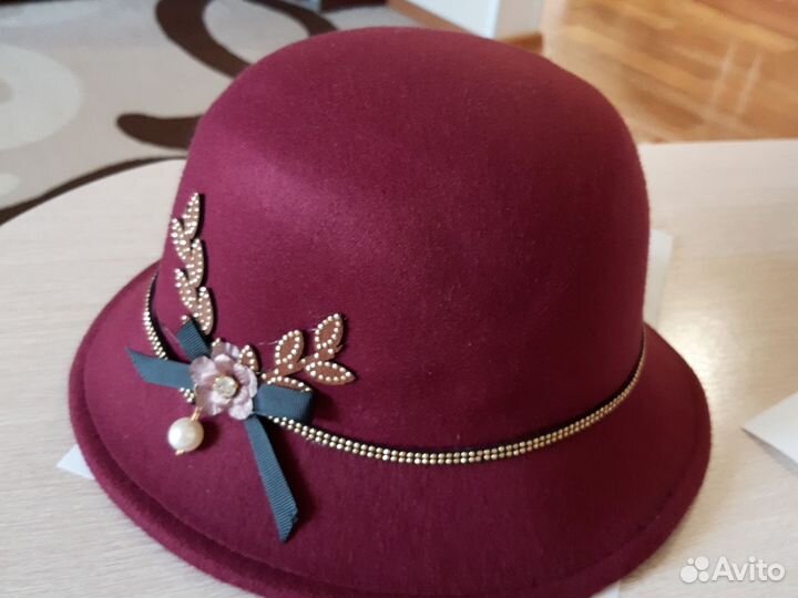 Шляпа фетровая новая женская