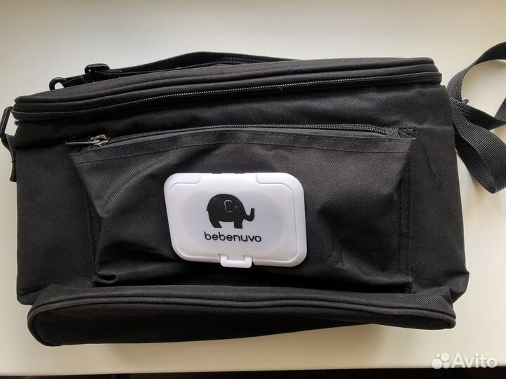 Сумка на коляску черная