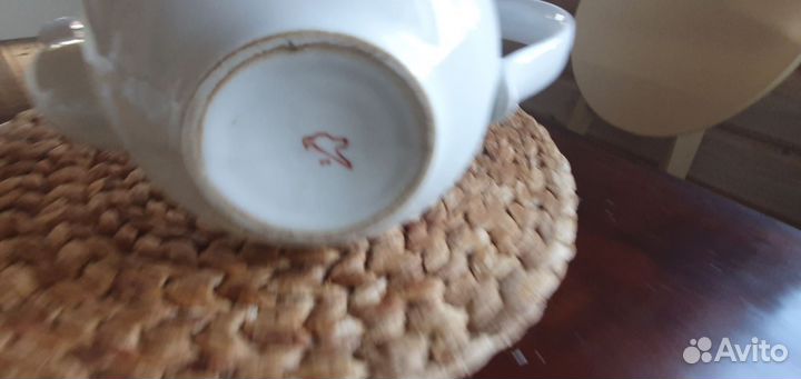 Заварочный чайник. Дикая роза. Дулево