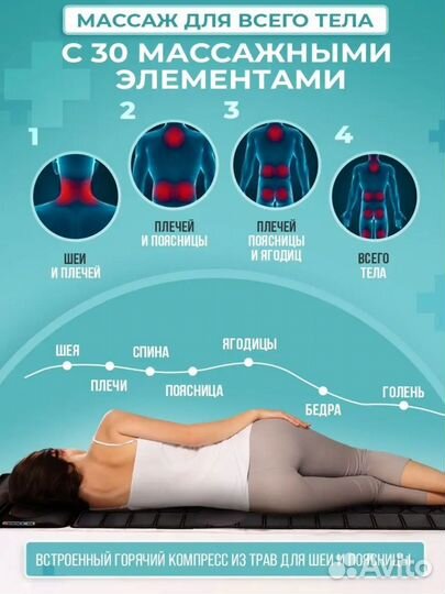 Массажер для тела с инфракрасными подогревом
