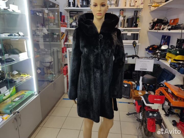 Шуба норковая Classic Fur 40-42р с капюшоном