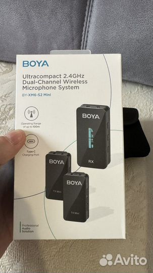 Микрофон беспроводной boya by-xm6-s2 mini