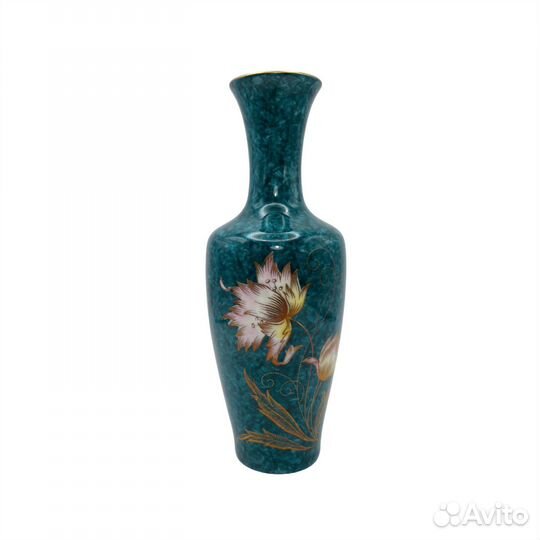 Вазочка винтажная в зелёных тонах Royal KPM Bavari