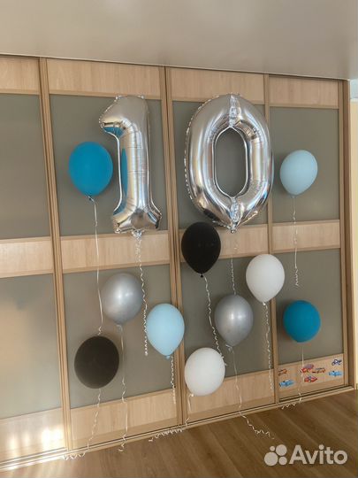 Воздушные шарики цифра