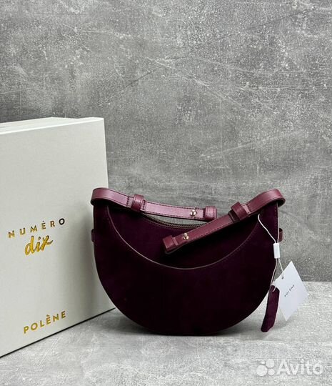 Сумка женская polene замшевая люкс
