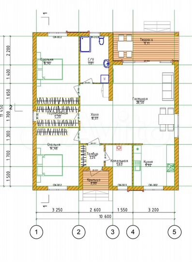 Дом 130 м² на участке 7 сот.