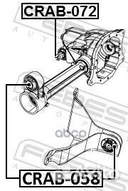 Сайлентблок передн опоры дифференциала jeep GRA