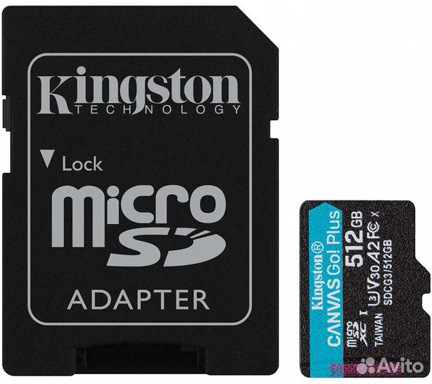 Карта памяти Kingston microsdxc Canvas Go Plus Cla