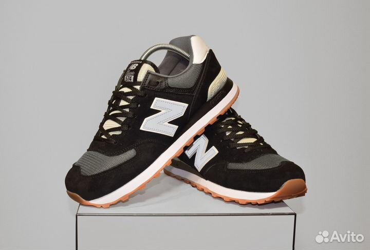 New Balance 574 Classic (41-46, Черно-белые)