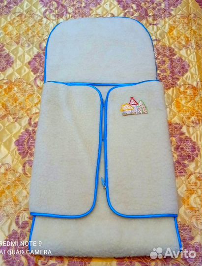 Конверт для новорожденного на овчине