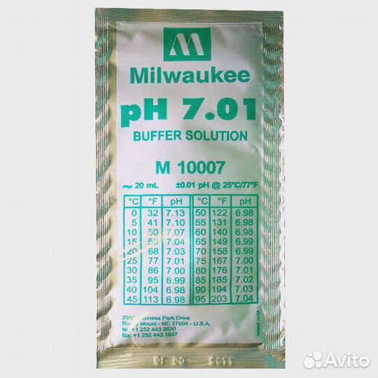 PH 7.01 Calibration Buffer Solution 20мл Milwaukee