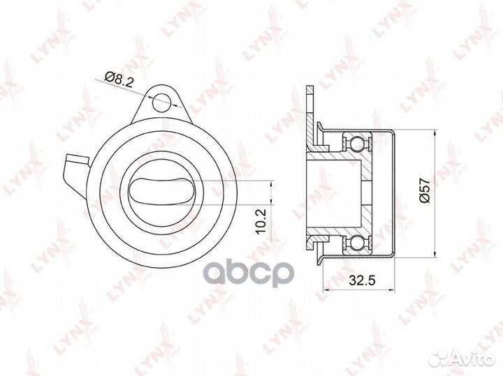 Ролик натяжной ремня грм PB1032 lynxauto