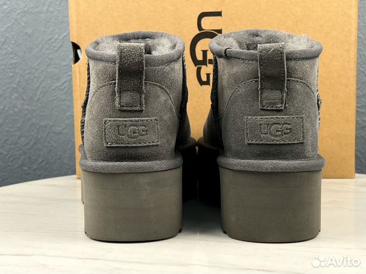 Угги UGG Ultra Mini Platform Grey