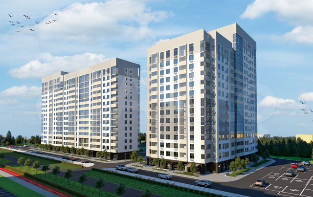 2-к. квартира, 60 м², 2/17 эт.