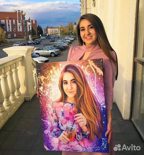 Картина на холсте по фото портрет на холсте Киров