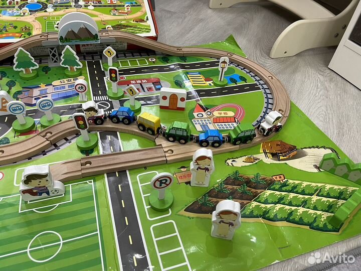 Деревянная детская железная дорога
