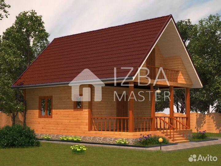 Дом из бруса 6х9м / 81.9м2, проект №7 с монтажом