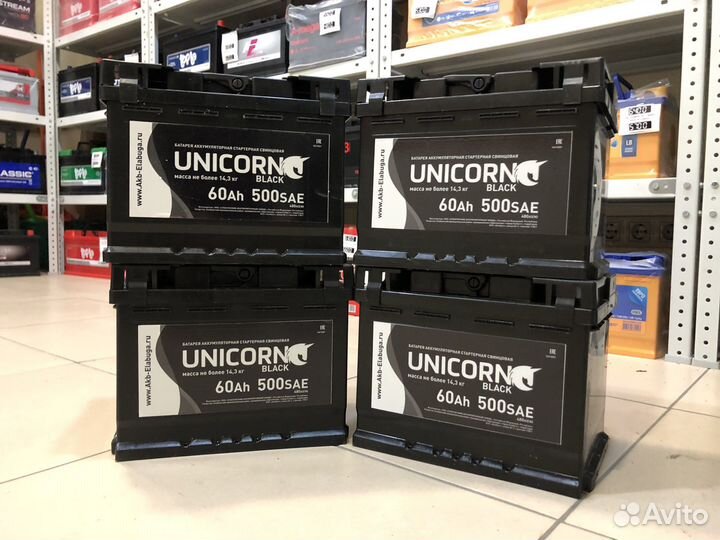 Аккумулятор Unikorn Black 60Ah