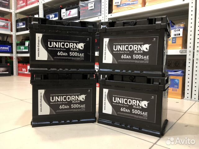 Аккумулятор Unikorn Black 60Ah