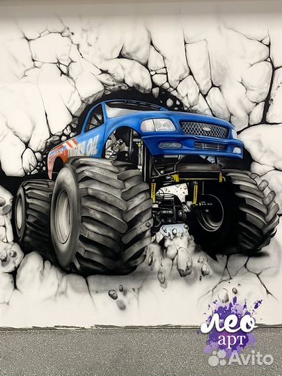 Роспись стен, аэрография, граффити