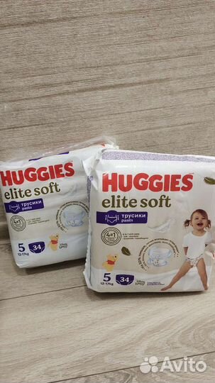 Новые подгузники трусики Хаггис элит софт, памперс